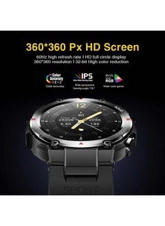 AOLON Tetra R2 Smart Watch Original 100 exercise modes Men Sports Fitness Tracker Bluetooth Call ( Black)  - Image 4