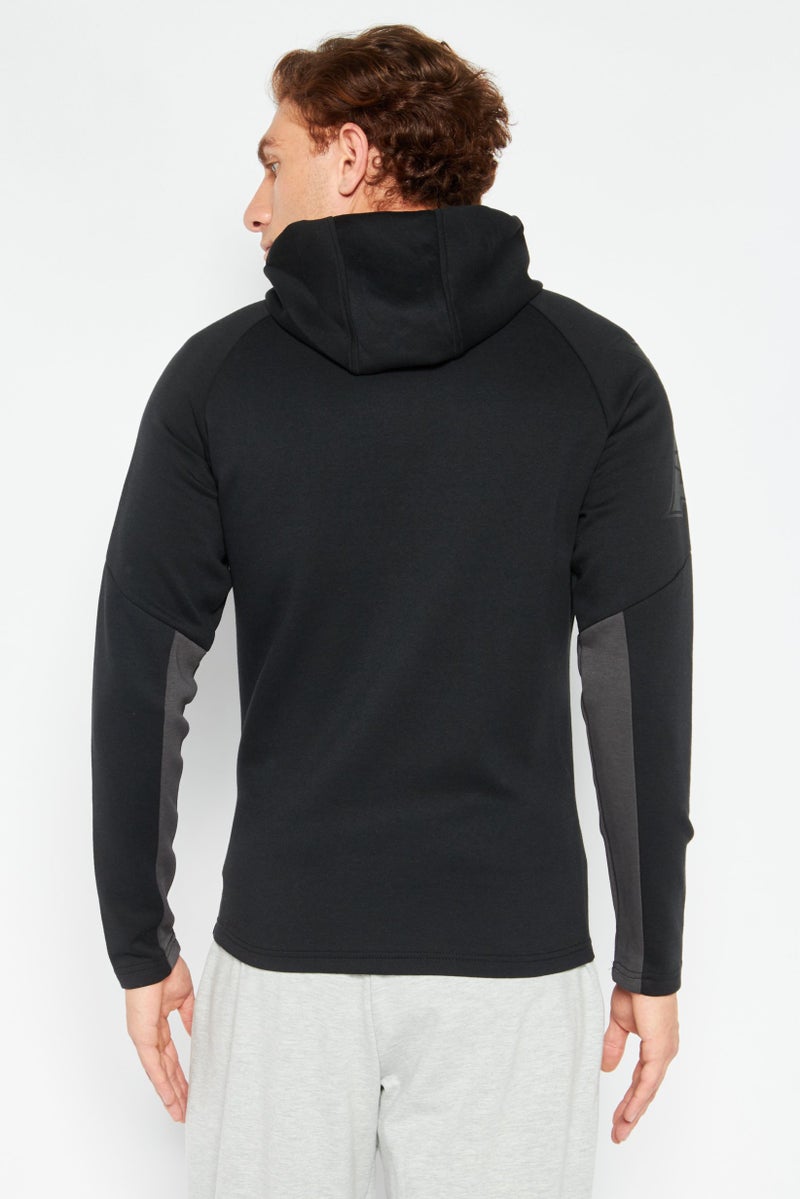 TapouT Men Sportswear Fit Long Sleeves Training Sweatshirt, Black - Image 4