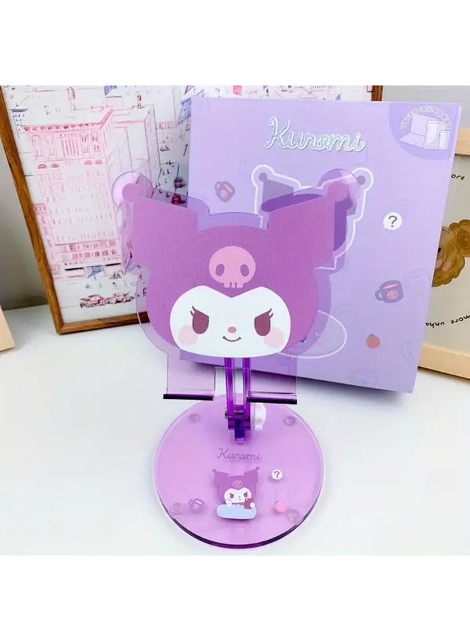 My Melody Kuromi Foldable Adjustable Phone Stand Hello Kitty Pink Desktop Tablet Holder - Image 3