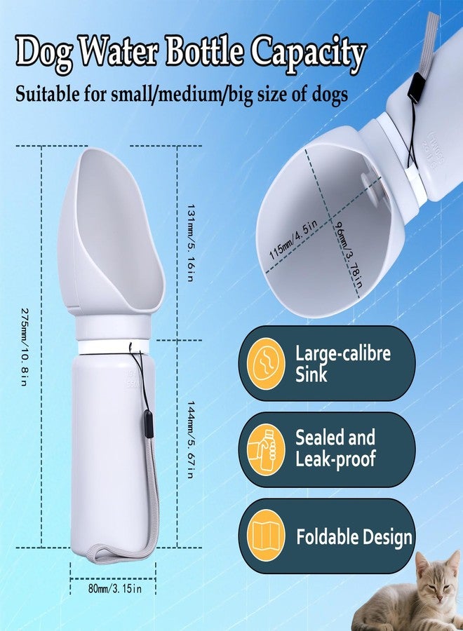 Soulagers Dog Water Bottle, Silicone Foldable Bottle for Pets, Portable Pet Water Dispenser, Outdoor Travel Dog Drink, Walking Cat Drink Cup - Image 3