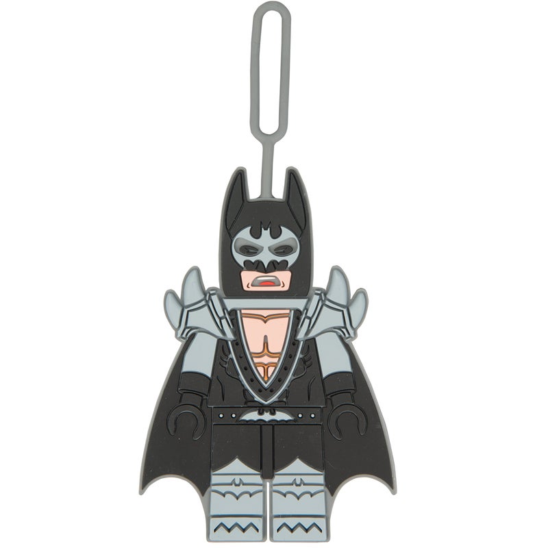 Lego Batman Movie Glam Rocker Batman Silicone Luggage Bag Tag for Travel, Gym, School, or Backpack - Image 1