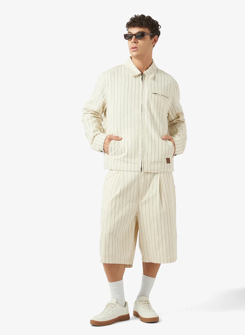 Guess  Stripe Detail Zip Through Jacket for Men | Best Price UAE