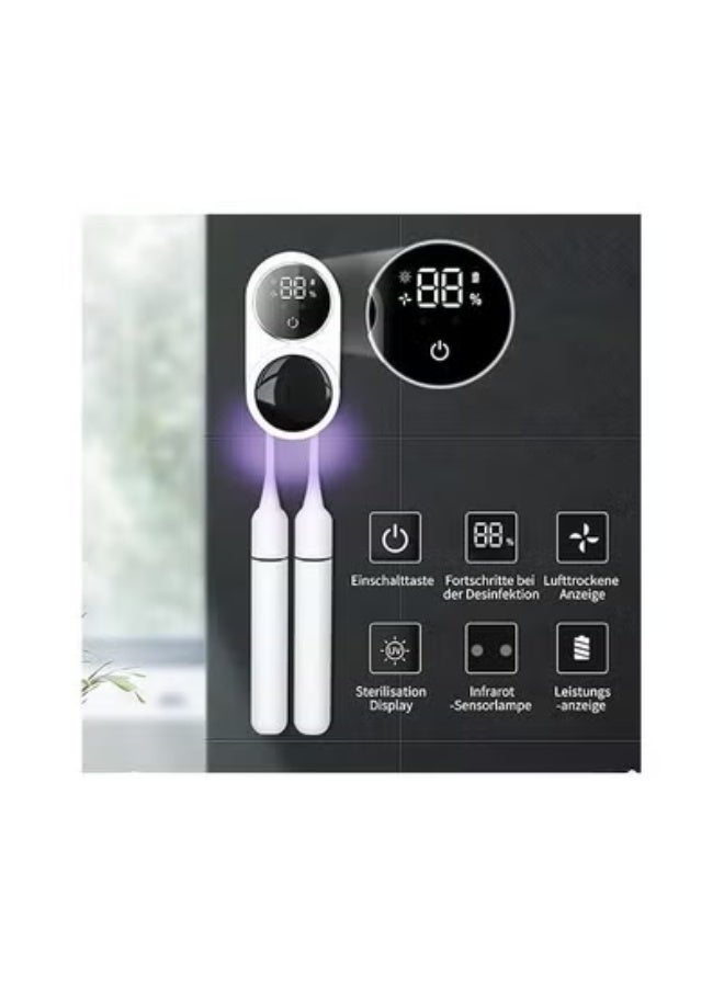JAJEEK 🦷 UV Toothbrush Sterilizer Case – Electric Toothbrush Sterilizer Holder, Rechargeable, Wall Mounted for Travel & Family Use – Updated Version with Advanced UV Sterilization, Hygienic Toothbrush Storage, Compact & Portable (White) - Image 4