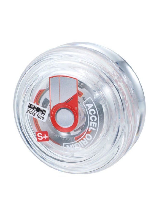 Bandai Hyper Yoyo Accel Cyber White | Yo-yo with High-Speed Spins | Gift for Kids & Adults - Image 1
