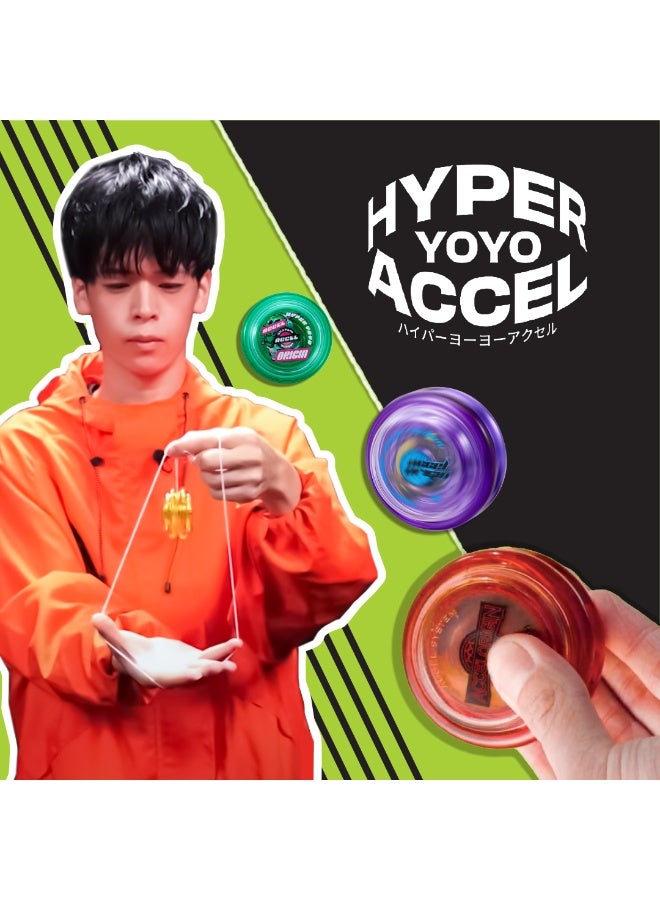 Bandai Hyper Yoyo Accel Cyber White | Yo-yo with High-Speed Spins | Gift for Kids & Adults - Image 4