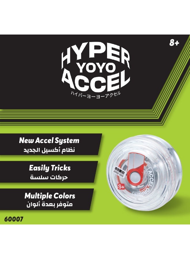 Bandai Hyper Yoyo Accel Cyber White | Yo-yo with High-Speed Spins | Gift for Kids & Adults - Image 5