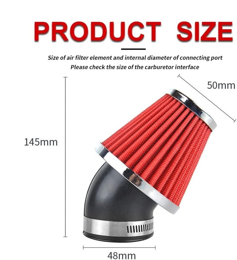 NIBBI 48mm Motorcycle Air Filter High Performance Air Filter 48mm For Dirt Bike Mini Bike Pit Bike Motocross GY6 ATV SSR TTR AJS - Image 2
