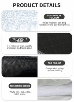GROIC Car Sun Shade, Car Windscreen Sun Shade UV Front Screen Sunshade Cover,Car Cool Windshield Dust Coverfor Use on Front Window Exterior, Dust Water Resistant Snow Ice Cover,Auto Supplies  - Image 3