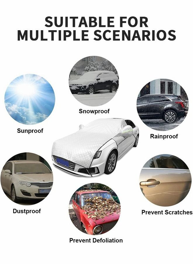 GROIC Car Sun Shade, Car Windscreen Sun Shade UV Front Screen Sunshade Cover,Car Cool Windshield Dust Coverfor Use on Front Window Exterior, Dust Water Resistant Snow Ice Cover,Auto Supplies - Image 5