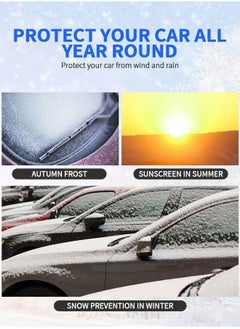GROIC Car Sun Shade, Car Windscreen Sun Shade UV Front Screen Sunshade Cover,Car Cool Windshield Dust Coverfor Use on Front Window Exterior, Dust Water Resistant Snow Ice Cover,Auto Supplies  - Image 2