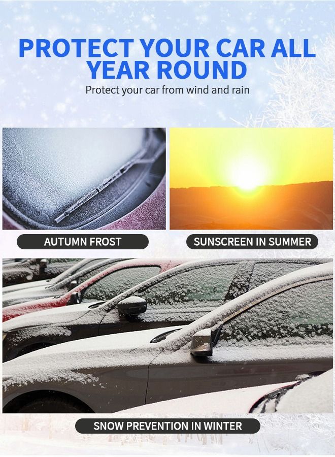 GROIC Car Sun Shade, Car Windscreen Sun Shade UV Front Screen Sunshade Cover,Car Cool Windshield Dust Coverfor Use on Front Window Exterior, Dust Water Resistant Snow Ice Cover,Auto Supplies - Image 2