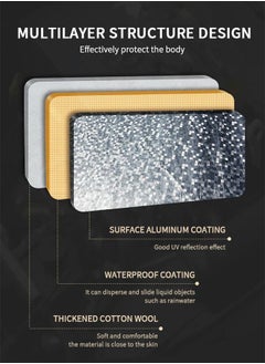 GROIC Car Sun Shade, Car Windscreen Sun Shade UV Front Screen Sunshade Cover,Car Cool Windshield Dust Coverfor Use on Front Window Exterior, Dust Water Resistant Snow Ice Cover,Auto Supplies  - Image 4