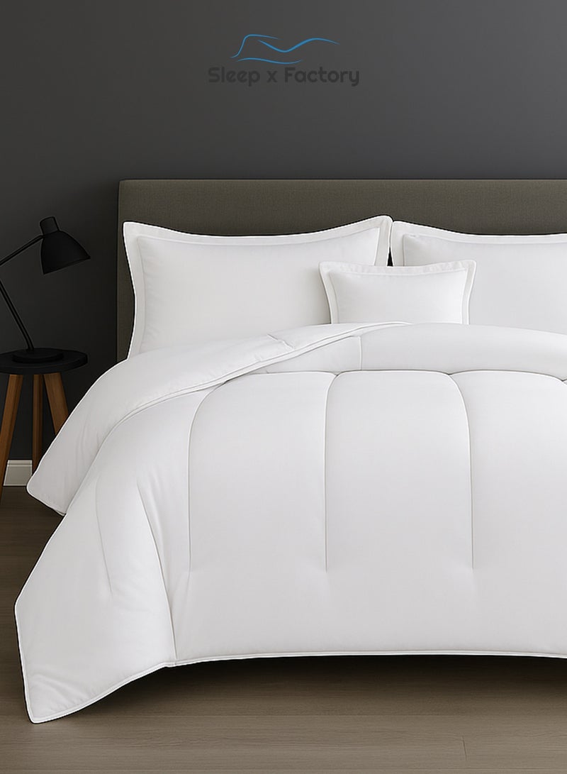 Sleep x Factory Premium Double Sided Comforter Set – Ultra Soft Microfiber – 4 PCS - 140×200 cm - Image 3