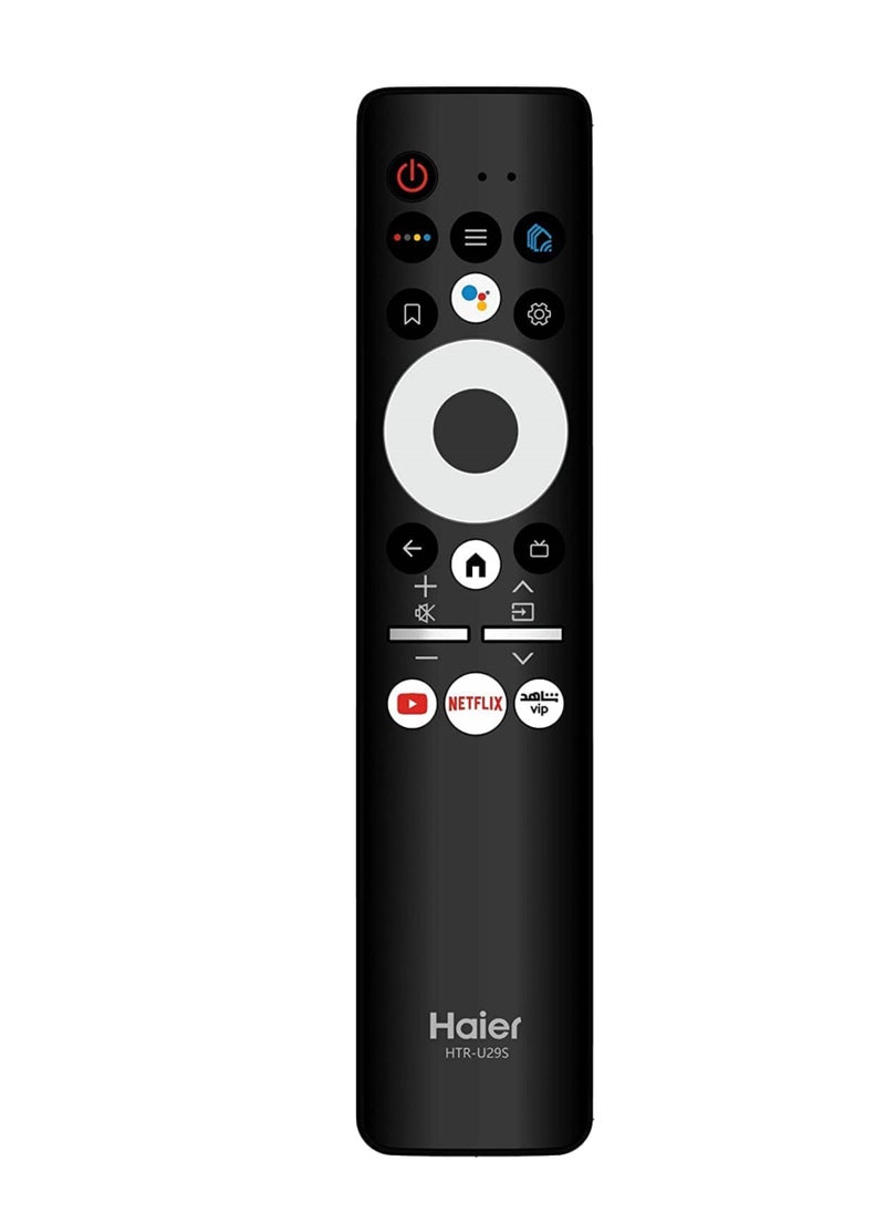 Haier - Haier 32 Inch 4K UHD Smart TV With Android 11 Google Assistant, Google Play, Netflix, YouTube, Wi-Fi, Bluetooth, Color Black Model-H32K6G - Image 1