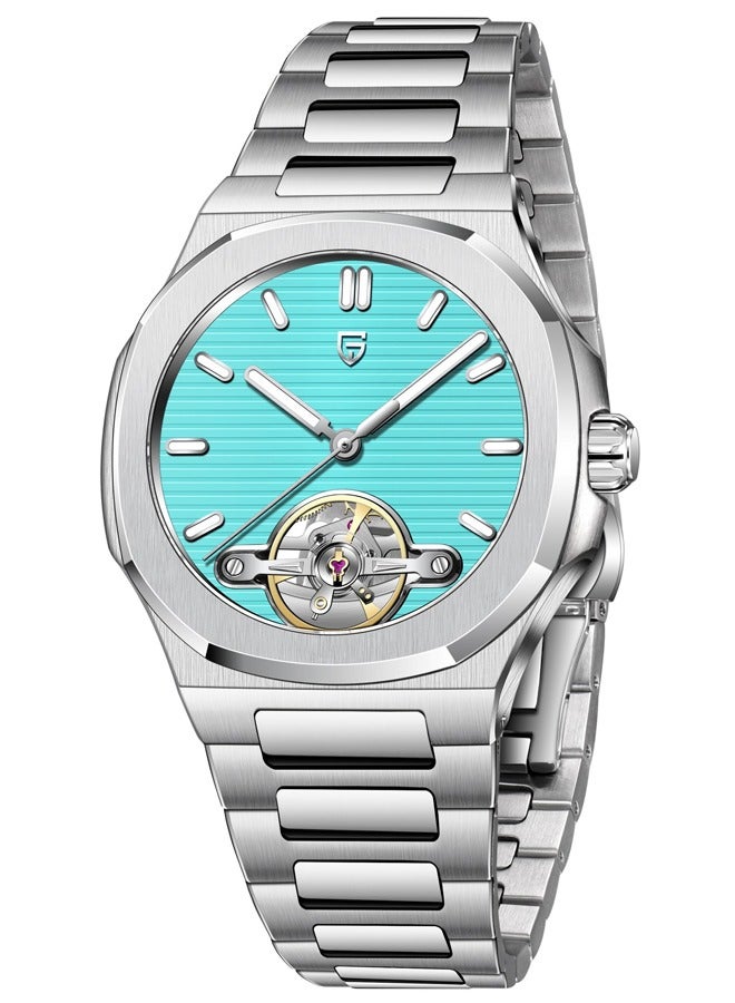 PAGANI DESIGN Luxury Men's Mechanical Automatic Watches, Skeleton Tourbillon, Stainless Steel Strap With Sapphire Glass Watch Window, Elegant Stylish, Fashion Business Men's Watch - Image 1