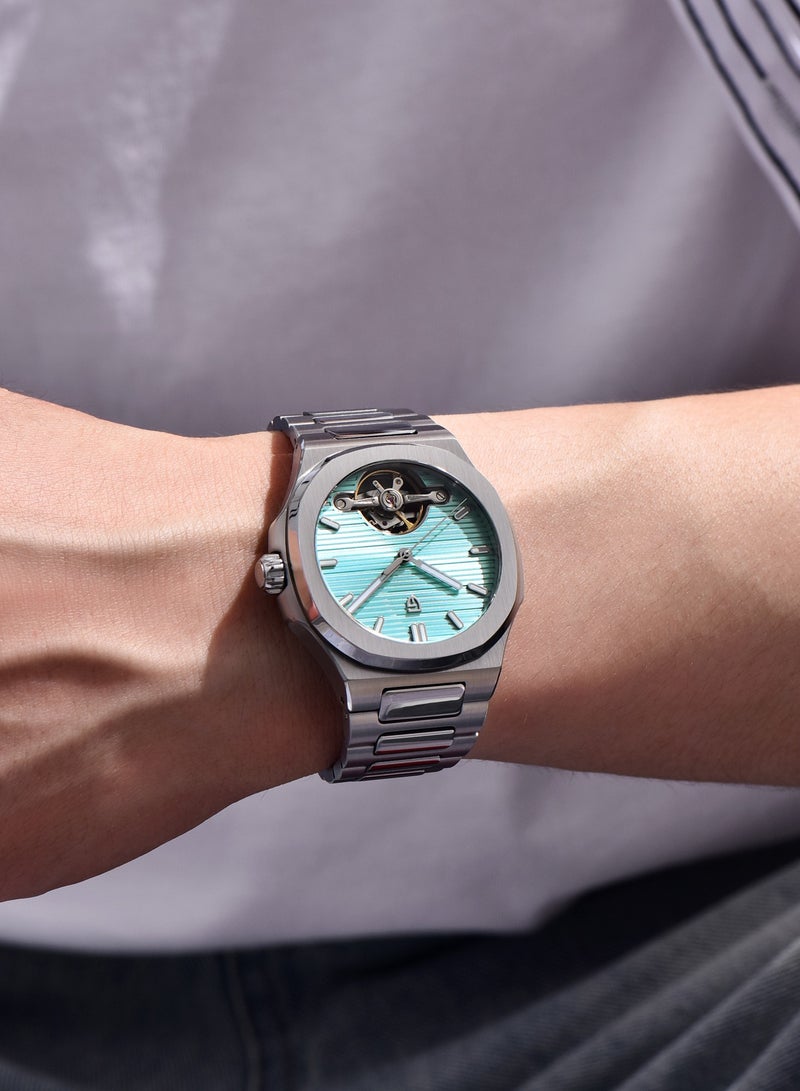 PAGANI DESIGN Luxury Men's Mechanical Automatic Watches, Skeleton Tourbillon, Stainless Steel Strap With Sapphire Glass Watch Window, Elegant Stylish, Fashion Business Men's Watch - Image 2