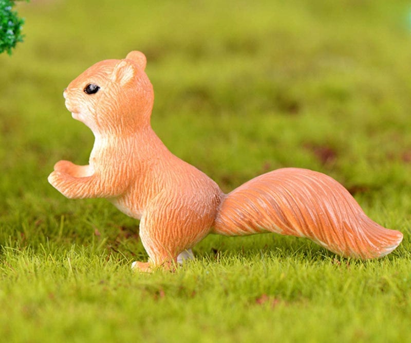 Chocozone Cute Miniatures Garden Decoration Home Decor Ladscape Miniature Gifts for Kids & Girlfriend (Squirell) (Squirell) - Image 3