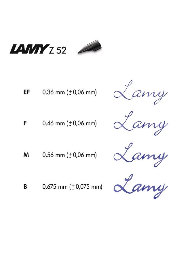 لامي قلم حبر سائل لامي أل-ستار متوسط الرأس | سنّ فولاذي مصقول | مع خرطوشة حبر T 10 زرقاء | قلم ناعم قابل لإعادة التعبئة مع نظام تحويل Z 28 - Image 4