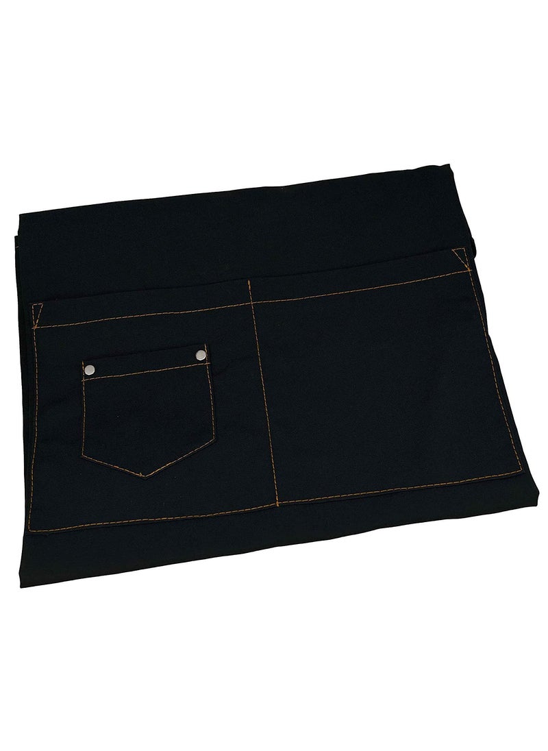 Apron Barista Fabric With Comfort Pockets And Black Expandable Straps