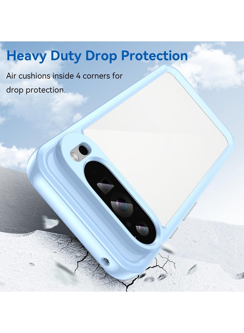 عام “حافظة لجهاز Google Pixel 9 Pro XL، نحيفة وأنيقة من TPU 【مرنة للغاية】 【ملمس ناعم】 【ماصة للصدمات】 حافظة Google Pixel 9 Pro XL - باللون الأزرق” - Image 3