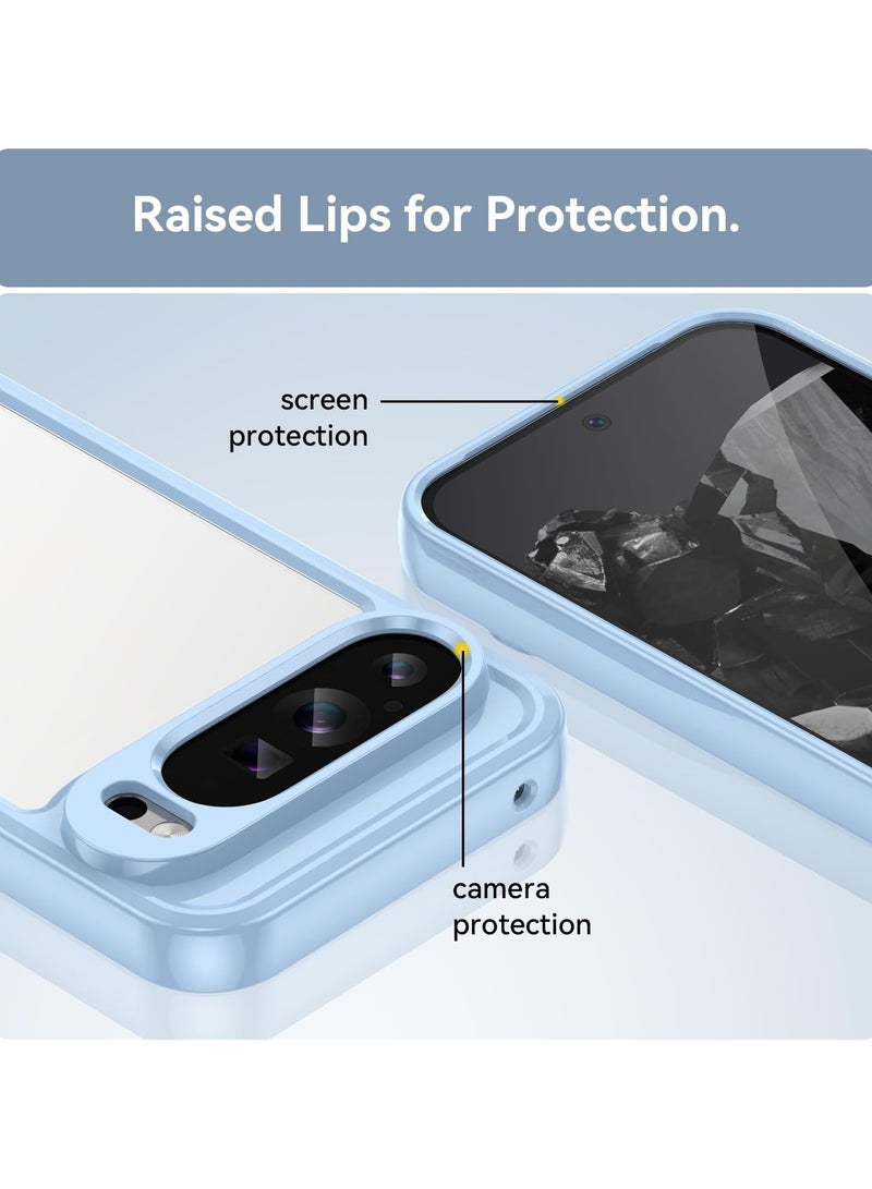 عام “حافظة لجهاز Google Pixel 9 Pro XL، نحيفة وأنيقة من TPU 【مرنة للغاية】 【ملمس ناعم】 【ماصة للصدمات】 حافظة Google Pixel 9 Pro XL - باللون الأزرق” - Image 2