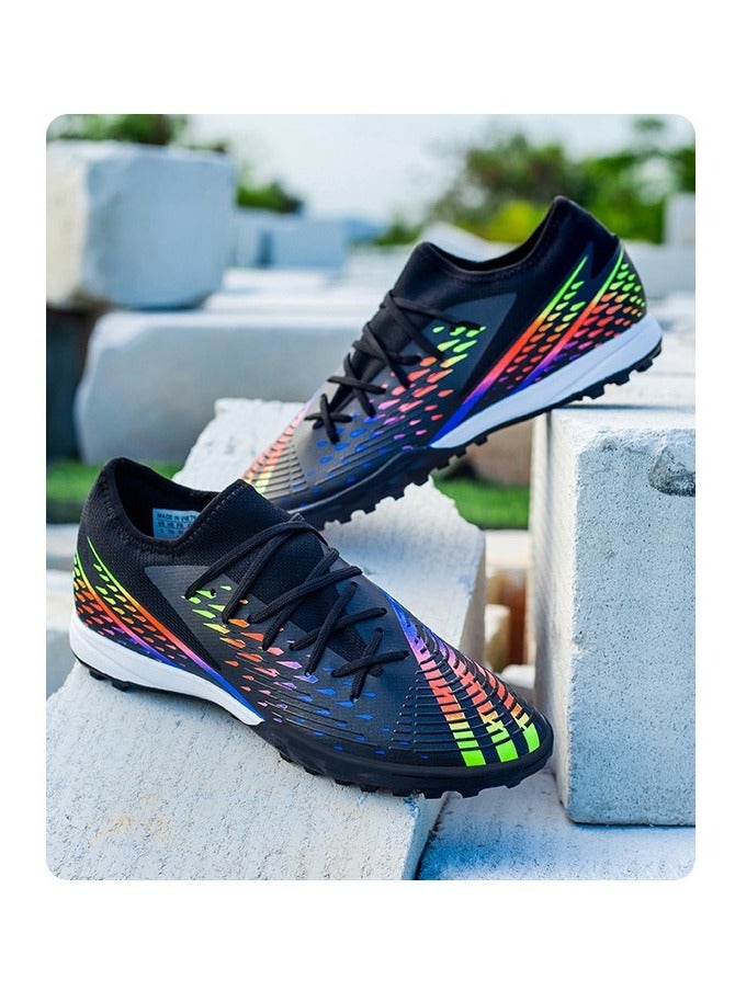 SKT Shiketro Men's and Women's Breathable Flyweave Low Top Short Spike Soccer Cleats Professional Outdoor Sports Shoes - Image 2