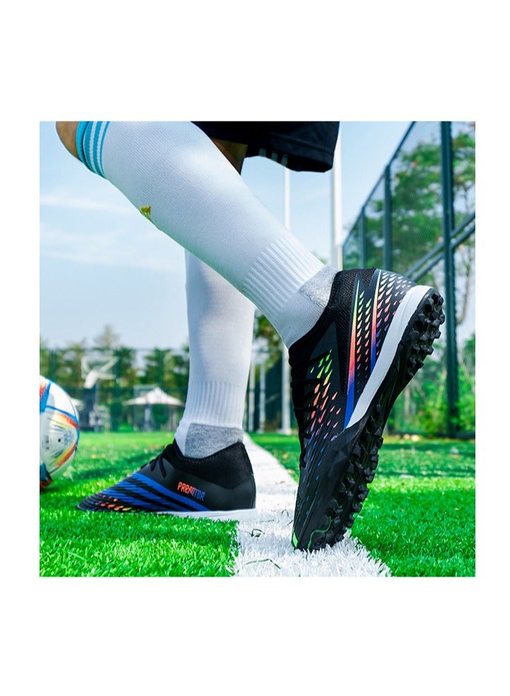 SKT Shiketro Men's and Women's Breathable Flyweave Low Top Short Spike Soccer Cleats Professional Outdoor Sports Shoes - Image 5