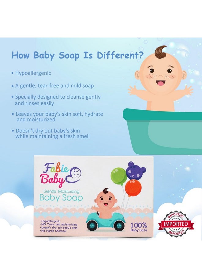 Fabie Baby - Gentle Moisturizing Baby Soap, Dermatologically Tested For Soft Baby Skin, Prevents Dryness & Rashes, Keeps Baby’S Skin Soft, Supple & Healthy, Combo Offer, Pack Of 3, 75G - Image 1