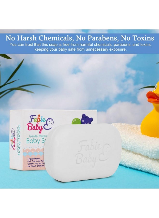 Fabie Baby - Gentle Moisturizing Baby Soap, Dermatologically Tested For Soft Baby Skin, Prevents Dryness & Rashes, Keeps Baby’S Skin Soft, Supple & Healthy, Combo Offer, Pack Of 3, 75G - Image 1