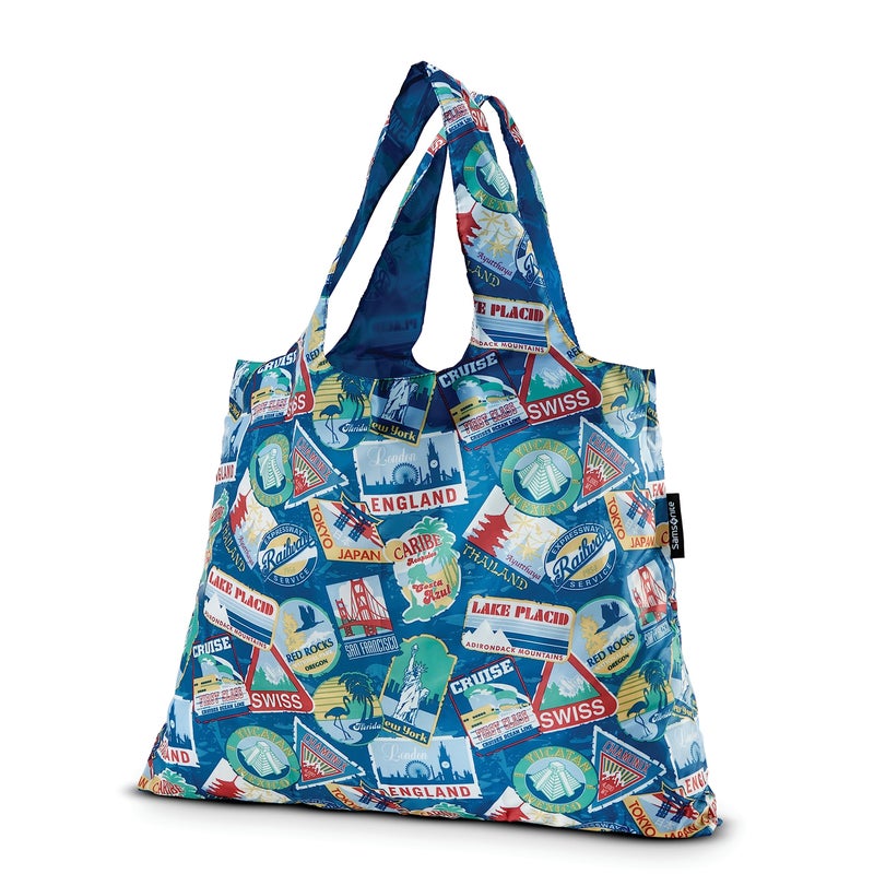 Samsonite Foldable Shopperâ€™s Tote, Leaf Print, One Size - Image 1