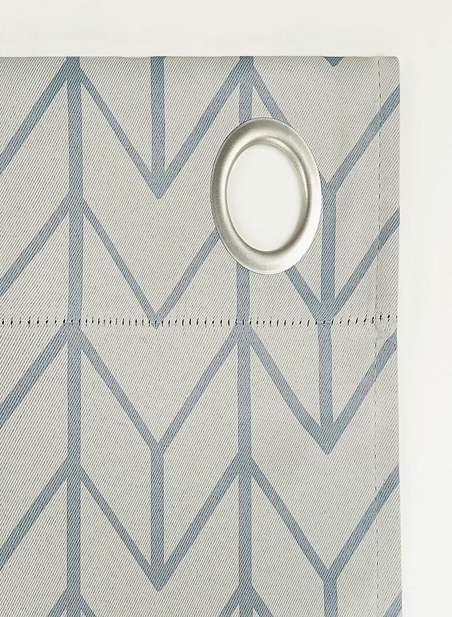 صن زيرو لوحة ستارة معتمة بنمط شيفرون من صن زيرو كينوود، 40 بوصة × 84 بوصة، لون حجري - Image 5