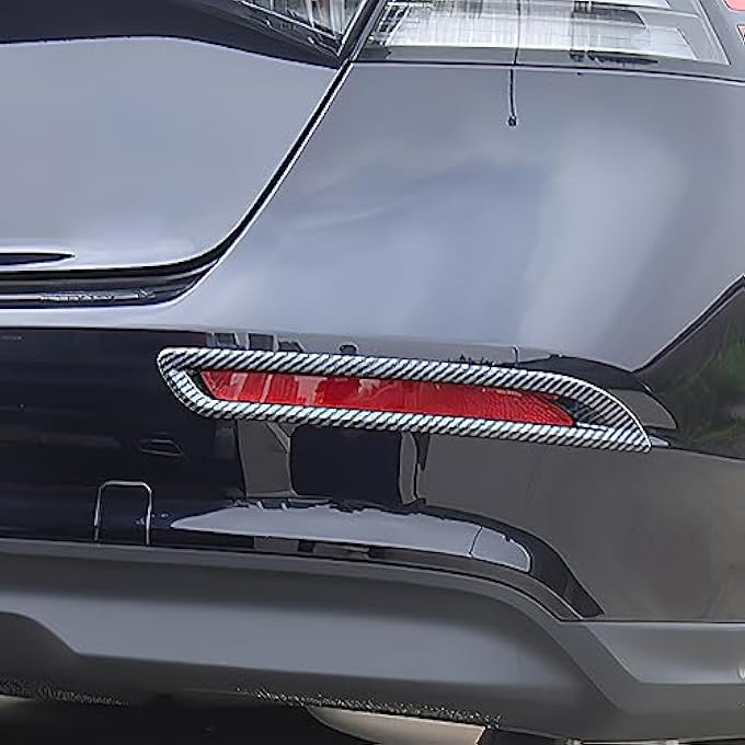 ريحني أمامية خلفية غطاء مصباح الضباب لهوندا أكورد 2023 2024 إطار ضوء الضباب من ABS 2024 تزيين إطار ملصق تصميم السيارة إطار مصباح ضباب خلفي بطباعة ألياف كربونية - Image 4