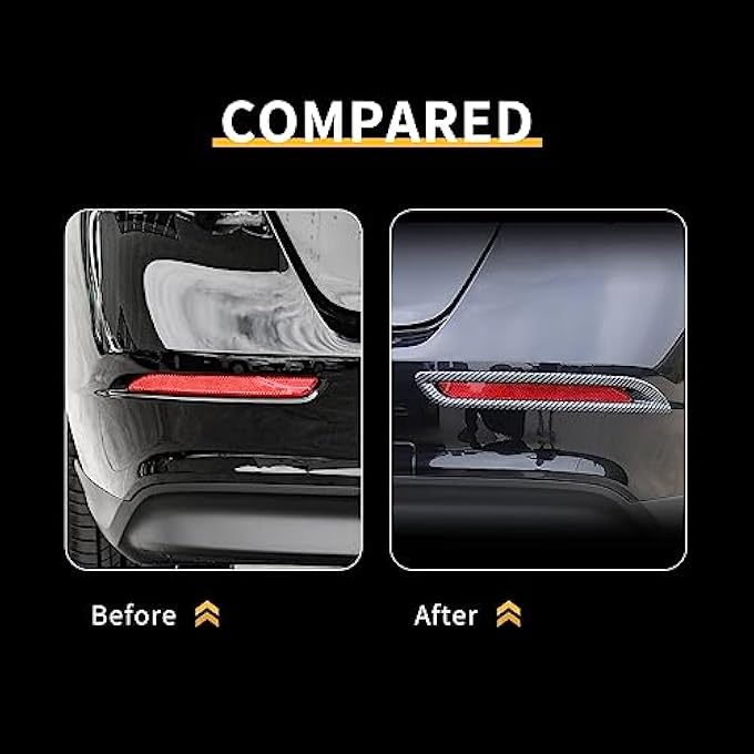 ريحني أمامية خلفية غطاء مصباح الضباب لهوندا أكورد 2023 2024 إطار ضوء الضباب من ABS 2024 تزيين إطار ملصق تصميم السيارة إطار مصباح ضباب خلفي بطباعة ألياف كربونية - Image 2