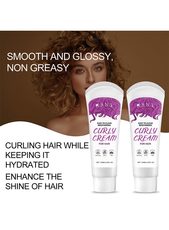 RSNY Curly Cream, Defining Cream, Curl Cream For Curly Hair Anti Frizz, Moisturizing, Smoothing For Curly And Wavy Hair, Hair Treatment For Curls, For Wavy And Curly, For All Curly Hair Types - Image 5