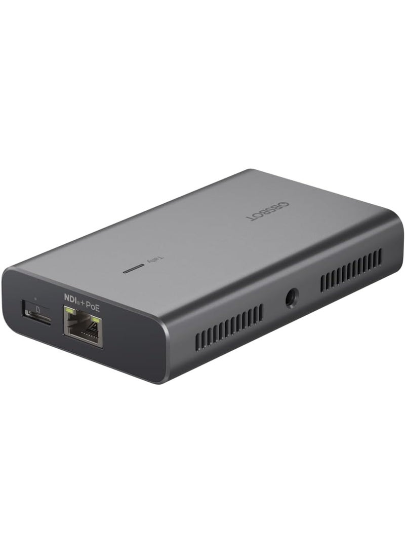 OBSBOT UVC to NDI Adapter, USB-C to NDI Convert, PoE,Micro SD Card Supported, Video Converts Compatible Series Webcam and Other UVC Webcam for Streaming Accessories, Content Creator Kit. - Image 3