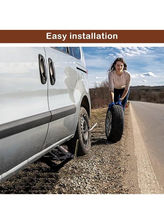 Car Jack Set 2 Ton – Heavy-Duty Scissor Lift with Effort-Saving Ratchet Handle – Portable Emergency Tire Change Tool for Daily Use - Image 3