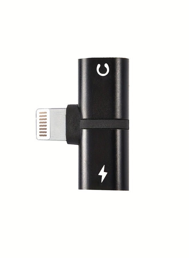 2-In-1 Lightning Earphone And Charger Connector With Black  - Image 5