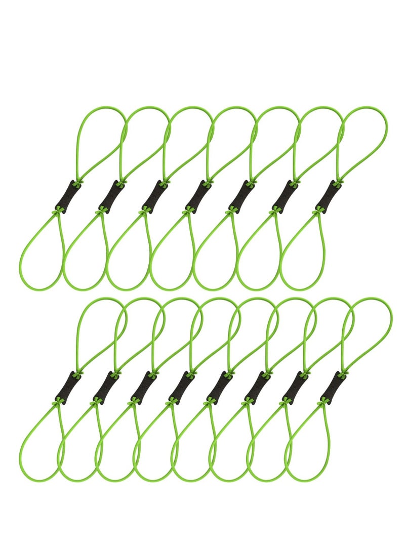 Generic Slingshot Rubber Bands, 15 Pcs Slingshot Elastic Band, Hunting Catapults Rubber Bands, Catapult Elastics Tube, Non-Slip, Stretchy, for Outdoor Hunting Target Shooting Practice(Green) - Image 4