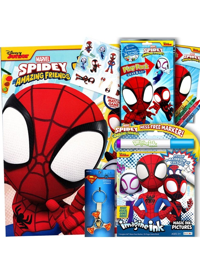 Bendon - Spidey And His Amazing Friends Coloring And Activity Books Bundle With Imagine Ink Coloring Book Stickers And More - Image 1