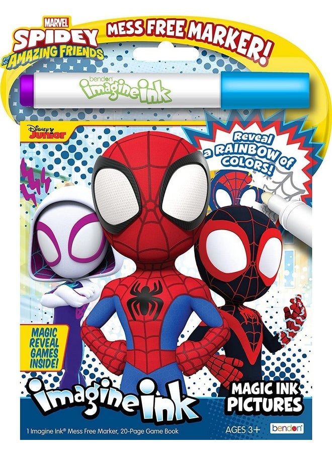 Bendon - Spidey And His Amazing Friends Coloring And Activity Books Bundle With Imagine Ink Coloring Book Stickers And More - Image 1