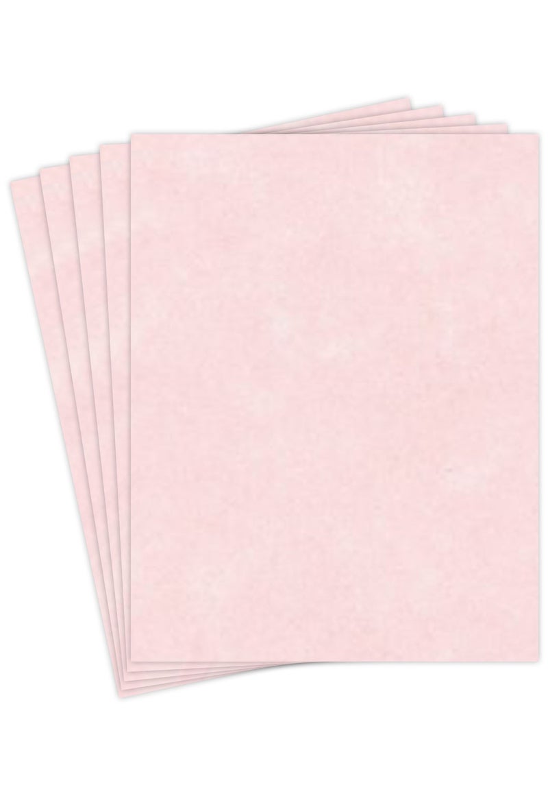 Ice Pink Stationery Parchment Recycled Paper 65Lb Cover Cardstock 85 x 11 Inches 50 Sheets Per Pack