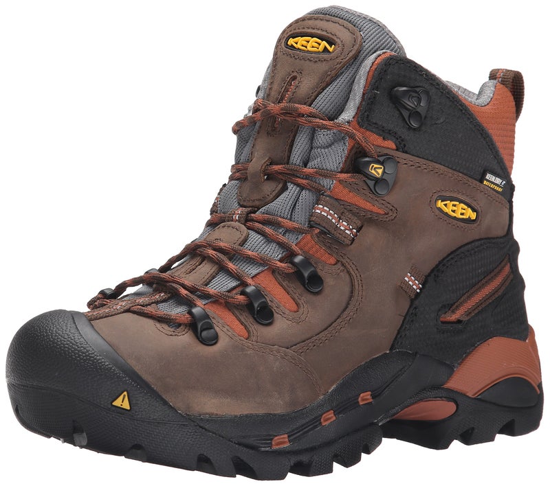 KEEN Utility حذاء عمل مائي للرجال من كين يوتيليتي بارتفاع 6 إنش، بني كاسكيد/بني بومباي، مقاس 14 متوسط أمريكي - Image 4
