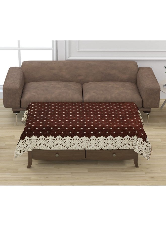 SAWNA HOMES Premium 5 Seater Printed Sofa Cover Set with Cushion +Table Covers, 3,1,1 Seater 10 Pieces Sofa Back Slip Panels, Single Seater,Coffee (Pack of 12) - Image 5