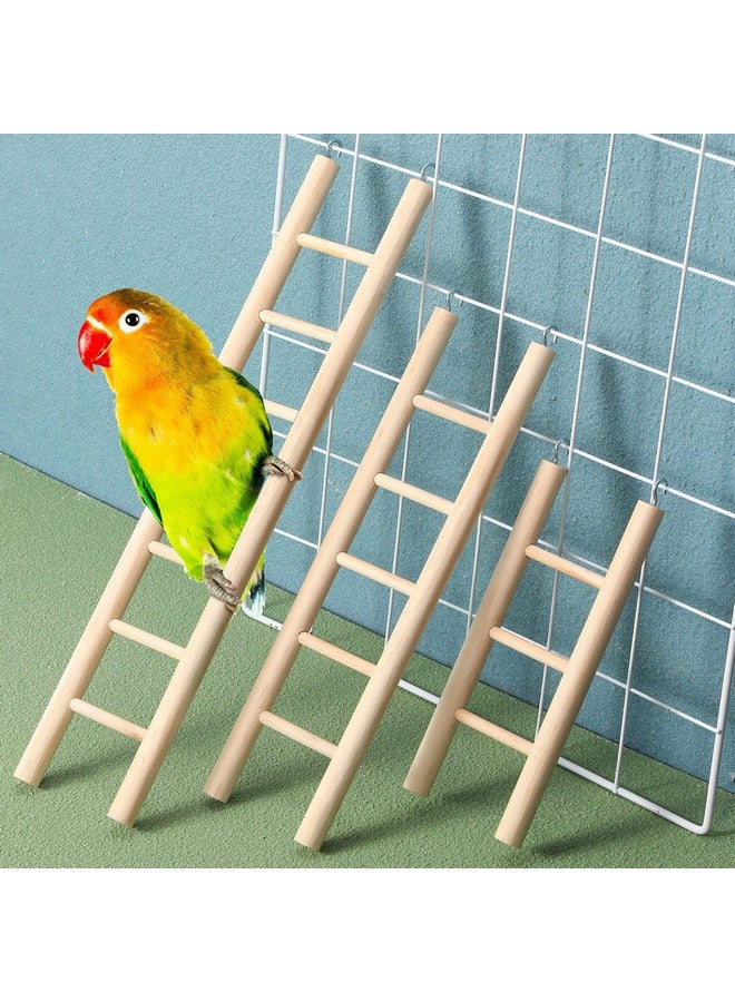 Kigeli 6 Pcs Wood Step Ladder for Bird, Hanging Bird Ladder Parrot Step Cage Hanging Climbing Toys for Parakeets, Parrots, Cockatoo and Lovebirds - Image 5