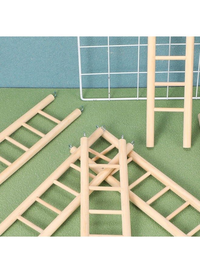 Kigeli 6 Pcs Wood Step Ladder for Bird, Hanging Bird Ladder Parrot Step Cage Hanging Climbing Toys for Parakeets, Parrots, Cockatoo and Lovebirds - Image 4