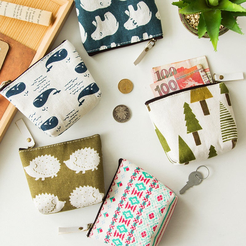 Portable Cute Cartoon Multi-Purpose Cosmetics Bag Large Capacity Lipstick Aunt Towel Cosmetics Bag Menstrual Bag Coin Bag - Image 2