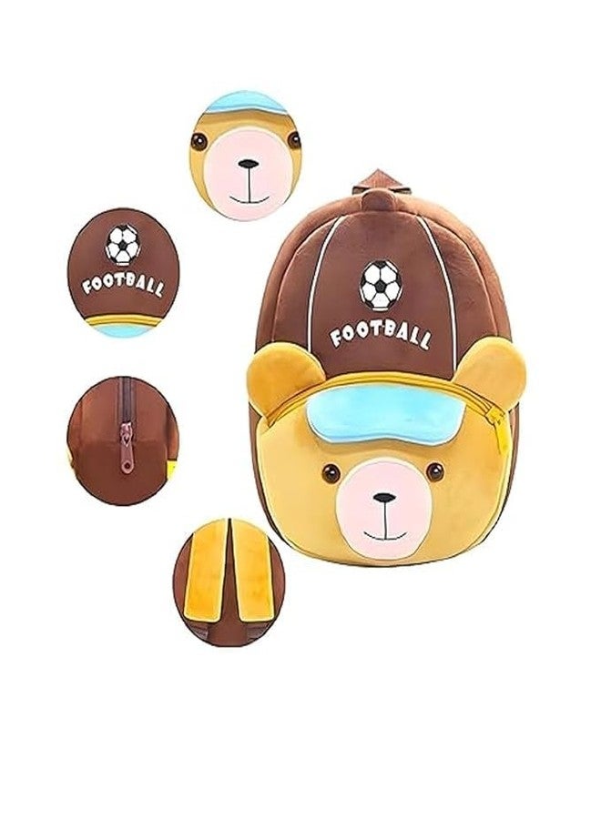 VAGMI Kids Cute Football Printed Soft Toy Backpack-Lightweight Plush School Bag for Boys & Girls(2-5 Years) - Image 1