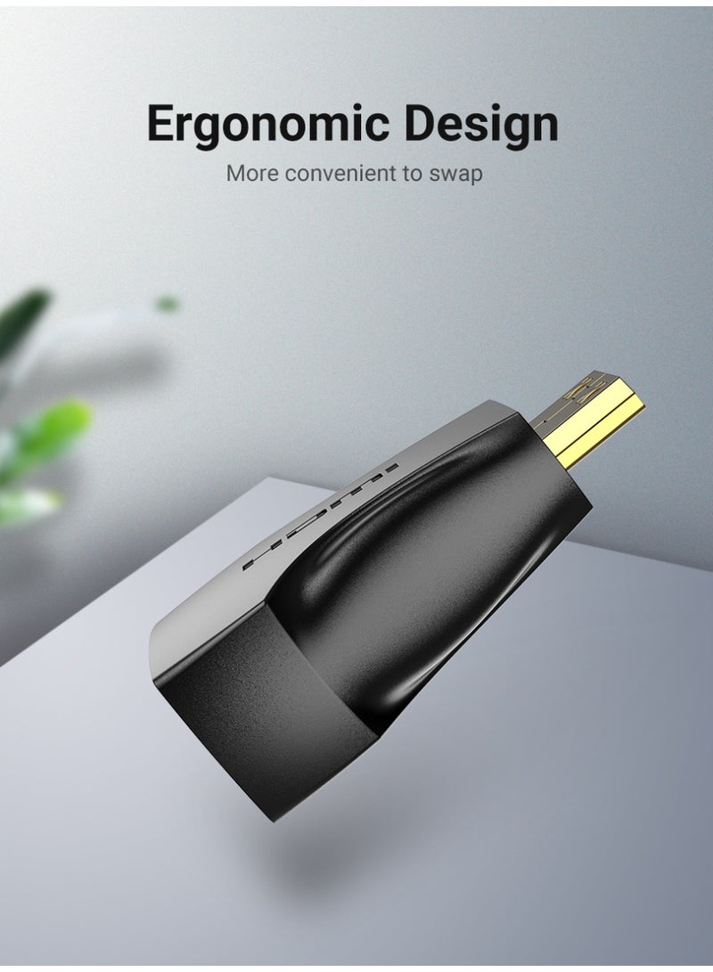 VENTION Mini HDMI Male to HDMI Female Adapter Black Model # AISB0 - Image 5