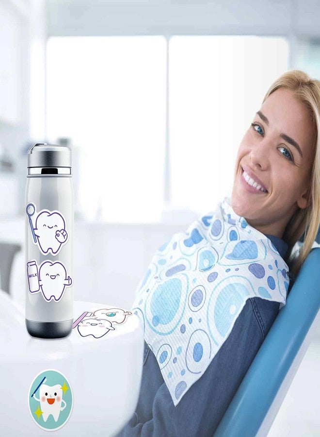 Ceonam 50 Pcs Tooth Cartoon Stickers, Dentist-Themed Waterproof PVC Reward Stickers Self-Adhesive Labels for Dental Clinics, Patient Gifts, Laptop, Water Bottle, DIY Craft, Scrapbooking, Party Favor - Image 4