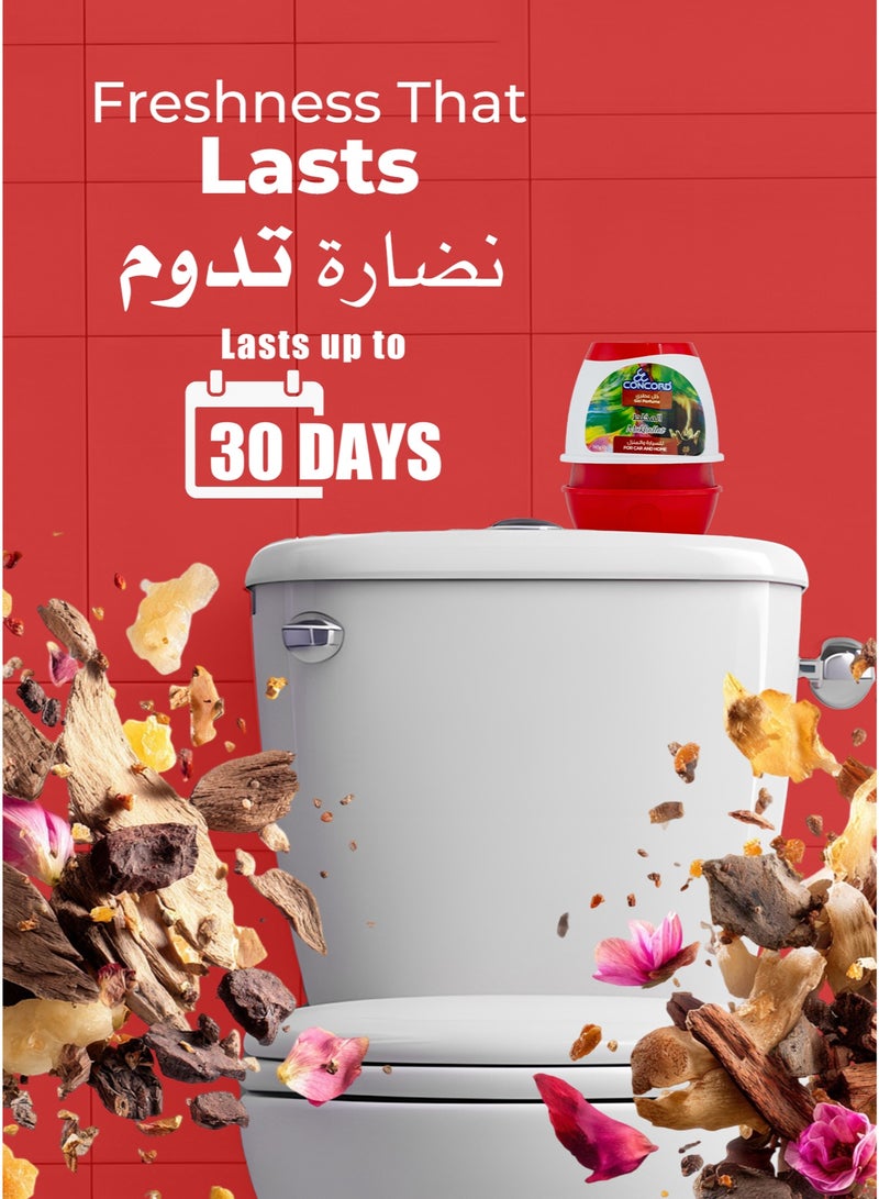 CONCORD- Gel Air Freshener, Mukhallat Fragrance for Car and Home | Multiple Usage Areas, Odor Eliminator, Last Up To 30 Days | Made in Malaysia, 165g | LIMITED TIME OFFER- Pack of 2 (One Fragrance as Shown + One with Random Fragrance) - Image 5